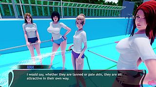 Murmur 7 Liz's Sloppy Locker Room Handjob on Adam - Milking His Cock for Explosive Cum Release (vn Gameplay)