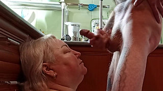 I Fuck My Mother-in-law in My Mouth, Cum on Her Face and in Her Mouth with Cum Swallowing
