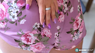 Kiki Klout is a heart breaker with slightly sheer panties