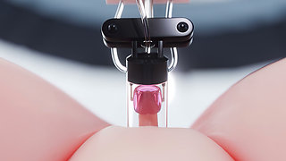 D.va - Clit Stroker & Anal Fuck Machine Squirt Overwatch 3D Fetish Porn