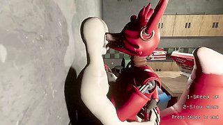 Foxy from FNAF catches me lacking in my gaming apartment