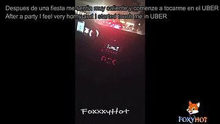 Hotwife Fucks Uber Driver After Party - Latina Slut Blowjob & Pussy Fucking in Taxi