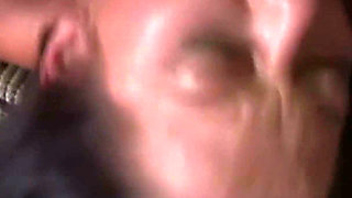Sloppy Blowjob and Facial - Brunette Sucks Him Deep Upside Down