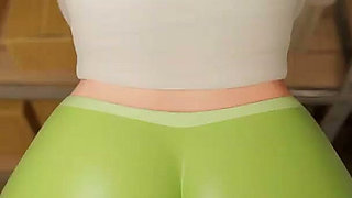 Storage Room Encounter: Siera's Tight Leggings Thighjob - Mansion Days - Part 4 - Brim - by Porn Game 4u