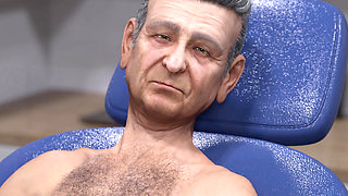 Hot Nurse Sucked Horny Oldman's Cock