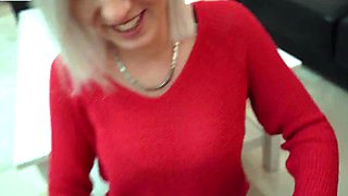 Mexicana blowjob with her big boobs