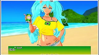 A Miku In Brazil - Hatsune Miku And Car Toon