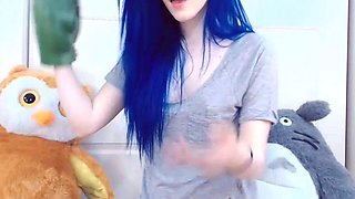 Cute blonde amateur webcam teen masturbating