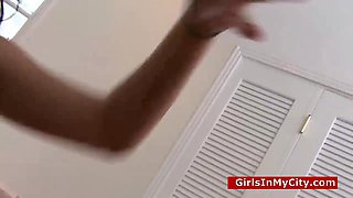 Saucy Darkhaired babe horny sex