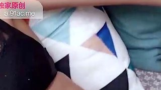 Extreme close up of Japanese teen masturbating Uncensored