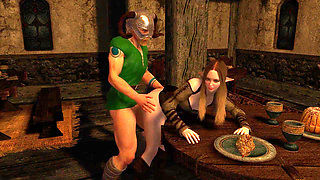 Dragonborn Pounding a Tavern Girl - Skyrim Parody