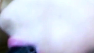 Blonde hot teen sucks strapon and gets fucked by her lesbian friend with it