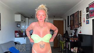 NUDE   Micro Bikini Try-on Haul with British teen