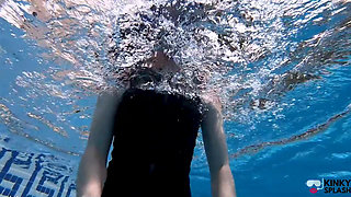 Underwater Wetsuit & Mask Fetish Filling, Bubbles & Breath Control