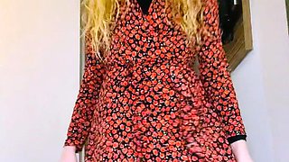 Blonde emo amateur solo masturbation