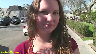 Curvy teen first time bang van fucked