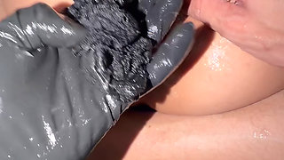 Stuffing Several Pairs of Panties Into Blair's Pussy - Blair Nymph