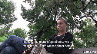 Public Pickups - Czech Blonde Rides Big Cock in the Car Lot