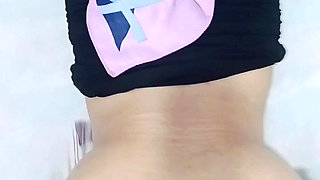 Hardcore Muslim girl with tight until it comes out inside