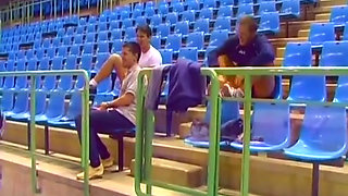 Cute French Babe Banged in Locker Room