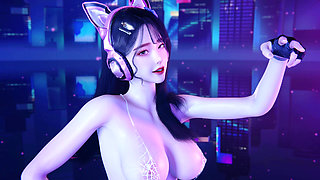 [mmd] Korean Super Beauty Queencard Shiny Skin with Perfect Body and Big Breasts