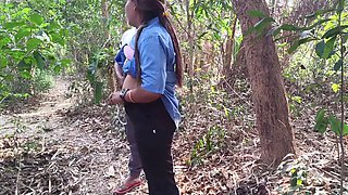 Odia college girl hard-core fuck with her boyfriend in forest, odia sex in outdoor forest