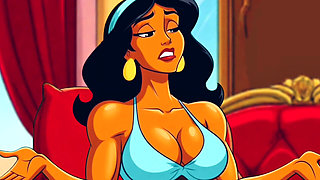 Slutty Princess and a Lustful Genie Rub a Lamp