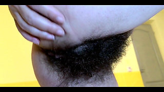 Finger Hairy Ass and Tease Clit