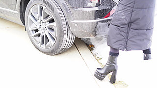 Help, My Car Is Stuck in the Snow.