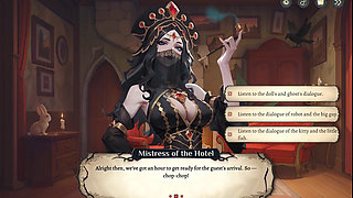 Hotel Tales SPOOKY HENTAI Game Ep.5 GHOST bartender is TEASING COWGIRL style !