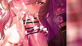 Hentai scrubing a cock in sixtynine