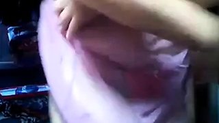 Asian MILF Teases on Webcam in Panties