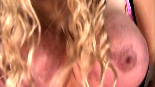 Blonde babe sucks and rides a big cock in the car