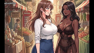 Ai Generated Hentai Animated Anime Cartoon of a Honey Big Boobs Slim British Curvy Student Fucking Her Crush Raw,