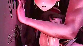 Fate Grand Order - Rin Tohsaka Public Toilet Gangbang - 3D Hentai Animations