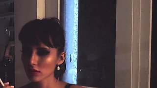 Brunette babe chelsea french solo masturbation