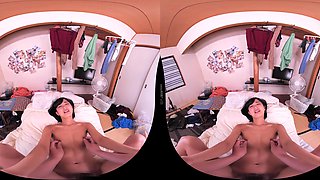 Japanese Student in VR POV for Fiery Passionate Play