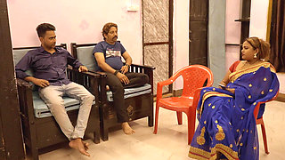 Husband invited his friend home and the two of  them had fun with his wife all night lond