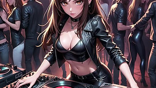 Anime Sexy DJ Synthwave Retrowave Electro AI