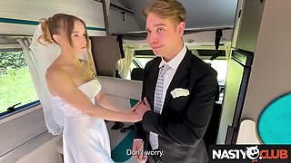 Nasty Club - Horny babe Polly Yangs agrees to fuck me before marriage ceremony