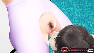 Office Secretary Elisa in Rule34 Hentai - Fingering Her Tight Pussy While Wearing Pantyhose Dildo Masturbation Until Wet