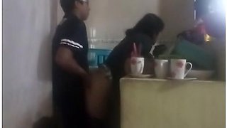 Maid Fucked In The Kitchen (my Wife Almost Discovered Us)