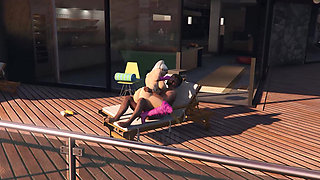 GTA 5 Franklin orders a hot Lady with pink boots Part2