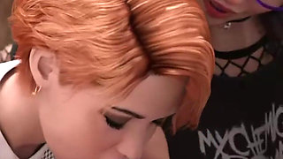 The Spellbook Corruption Plane Threesome Sex - 3D Animated Porn Game #16