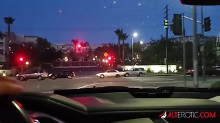 Alt Erotic - Mallory Maneater sucking a penis in the car - Fellatio