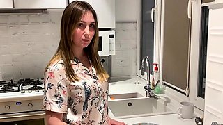 HOT Stepmom decided to help her Stepson finish. - Your cock