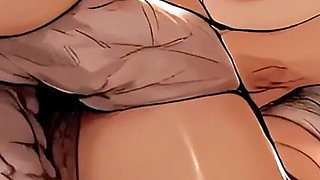Lonely Blonde Widow Fuck by Young Gardener - Multiple Creampies Outdoors - Ai Animation