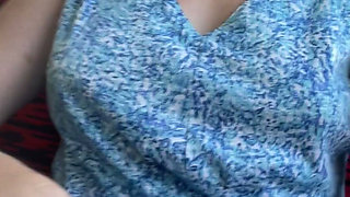 Stepmom Plays with Her Smelly Pussy at the Back of the Bus, Then Sniffs and Sucks Her Stinky Fingers!