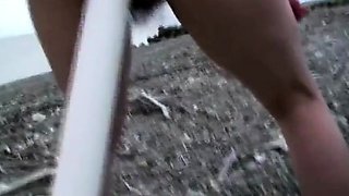 Japanese Girl's Anal Adventure at the Beach