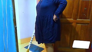 Hot BBW Stepmom Fucks Stepson While Cleaning Room - Big Tits & Huge Ass Romance